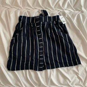 striped skirt